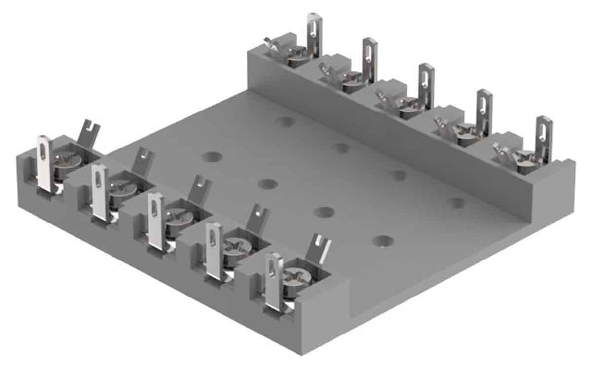 EAO Empty Terminal Strip for Use with For fitting with series resistors