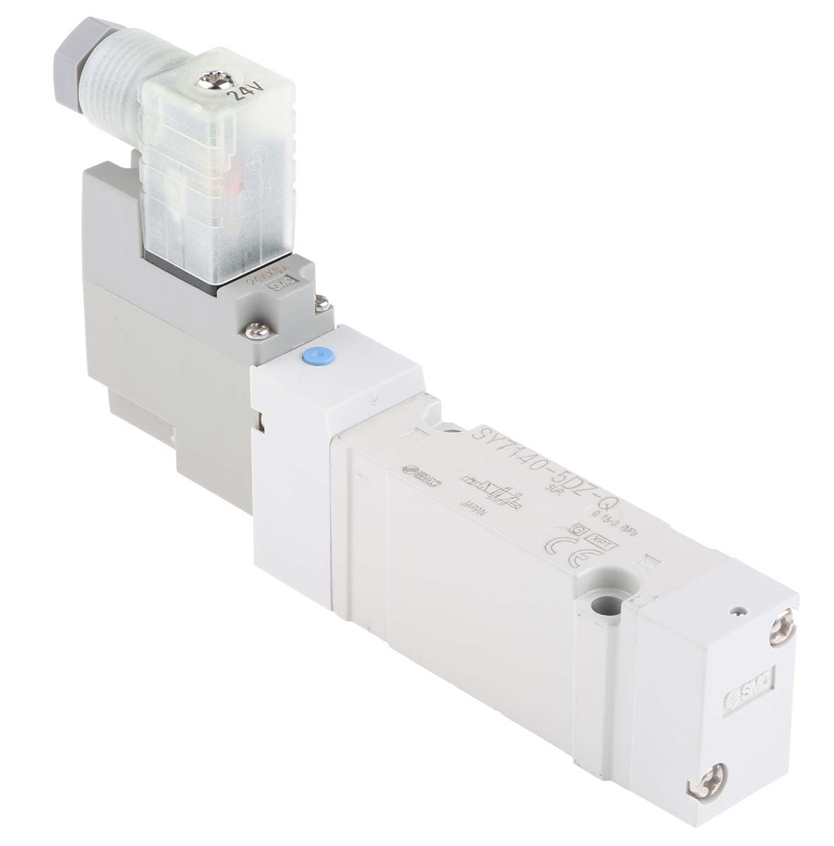 SMC 5/2 Pneumatic Solenoid Valve - Solenoid/Solenoid SY7000 Series 24V dc