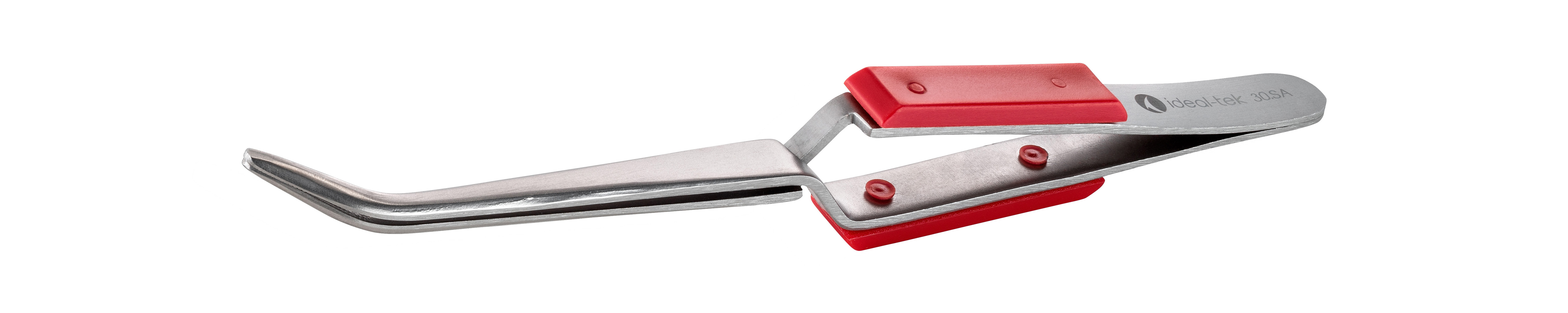 ideal-tek 160 mm, Stainless Steel, Bent, Tweezers