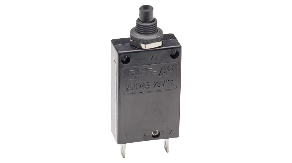 ETA ETA Thermal Circuit Breaker - 2-5700  Single Pole 250V ac Voltage Rating Panel Mount, 10A Current Rating