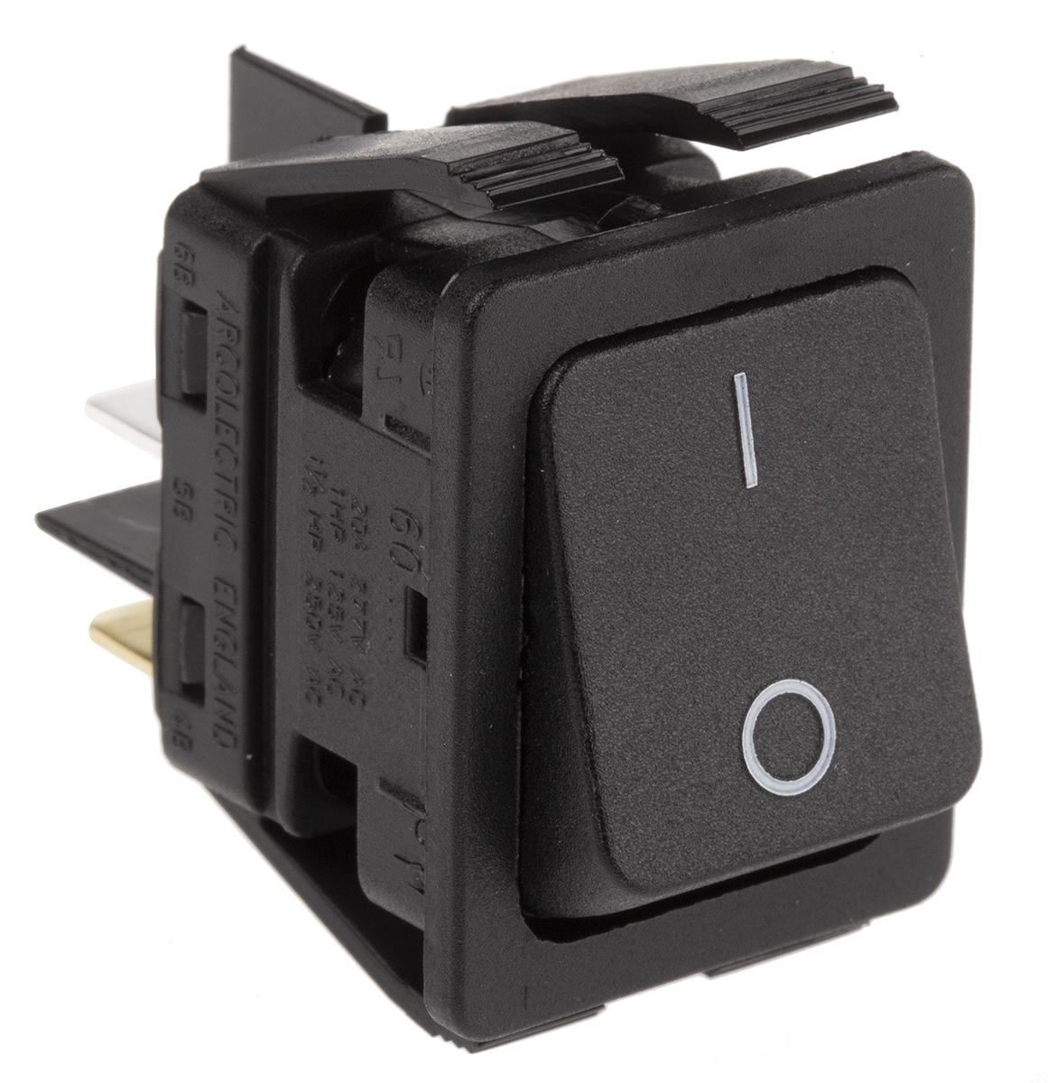 Arcolectric (Bulgin) Ltd DPST, On-Off Rocker Switch Panel Mount