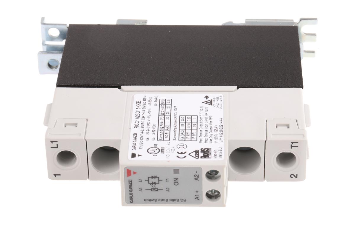 Carlo Gavazzi Solid State Relay, 20 A Load, Panel Mount, 240 V ac Load, 32 V dc Control