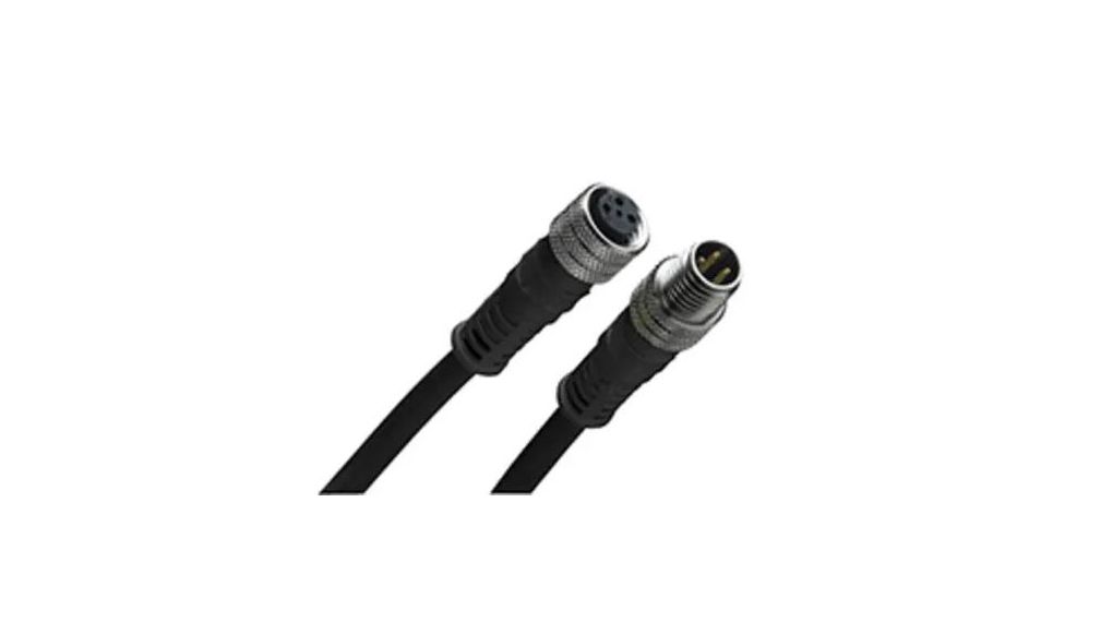 Molex Male Female Cordset, 1 m
