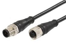 Molex Female 5 way M12 to Male 5 way M12 Sensor Actuator Cable, 600 mm
