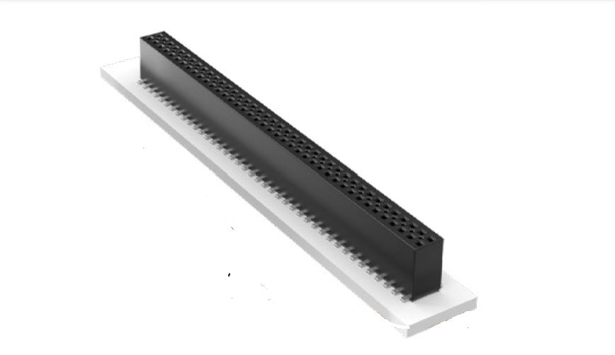 Samtec FLE Series Straight Surface Mount PCB Socket, 10-Contact, 2-Row, 1.27mm Pitch, Solder Termination