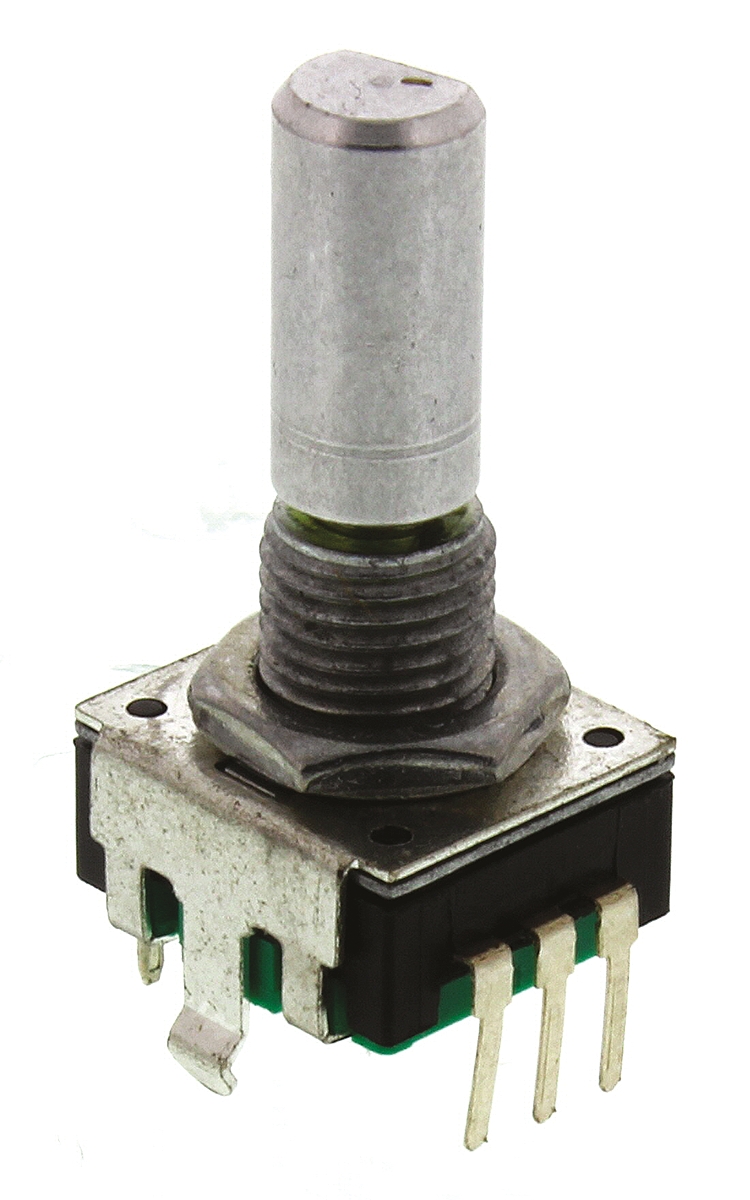 Bourns 18 Pulse Incremental Mechanical Rotary Encoder with a 6 mm Flat Shaft, Through Hole