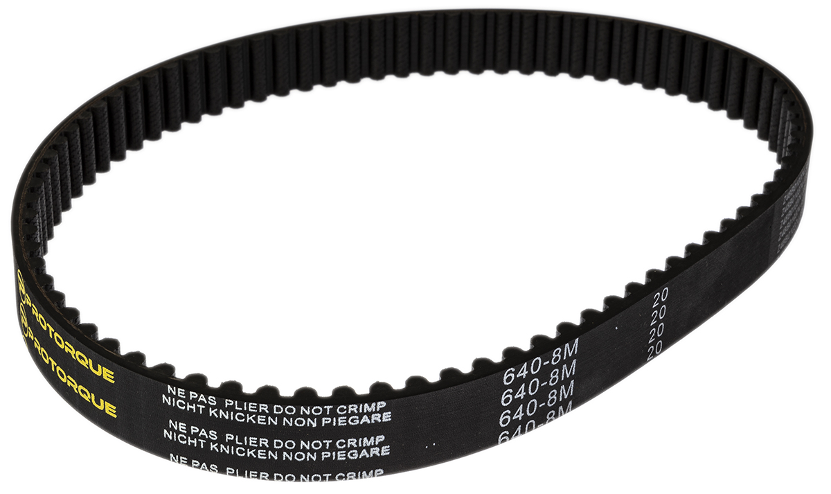 RS PRO Timing Belt, 80 Teeth, 640mm Length, 20mm Width