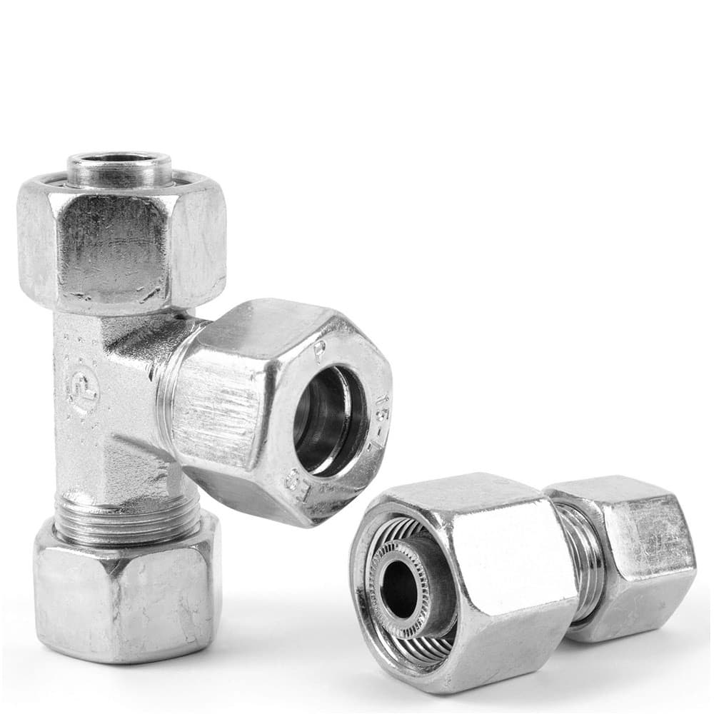 Parker Elbow 90° Tube to Swivel Male 24° DIN Cone to Male 24° DIN Cone, EW06LOMDCF