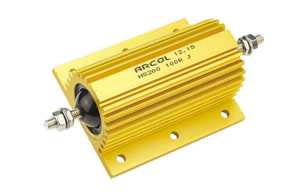 Arcol, 100Ω 200W Wire Wound Chassis Mount Resistor HS200 100R J ±5%