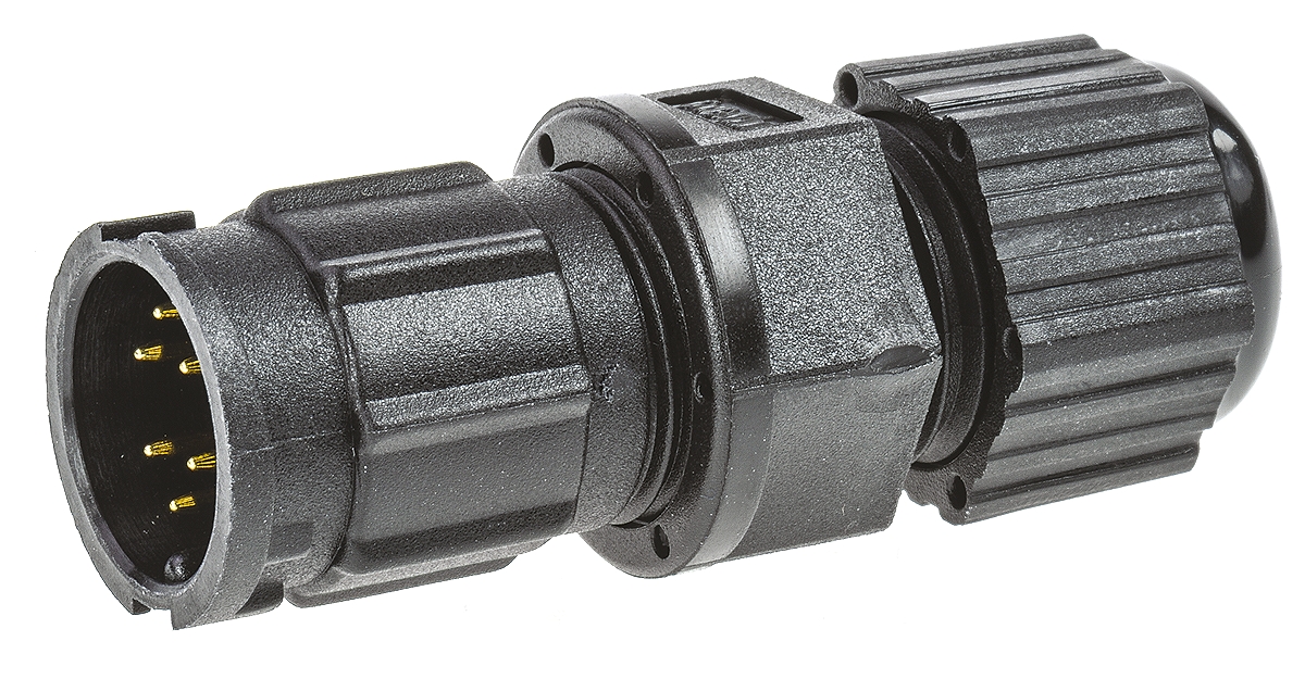 Amphenol Industrial Circular Connector, 10 Contacts, Panel, Standard Connector, Plug, Male, IP67, Ceres Series