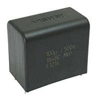 Vishay MKP1848C DC-Link Polypropylene Film Capacitor, 500V dc, ±5%, 50μF, Through Hole