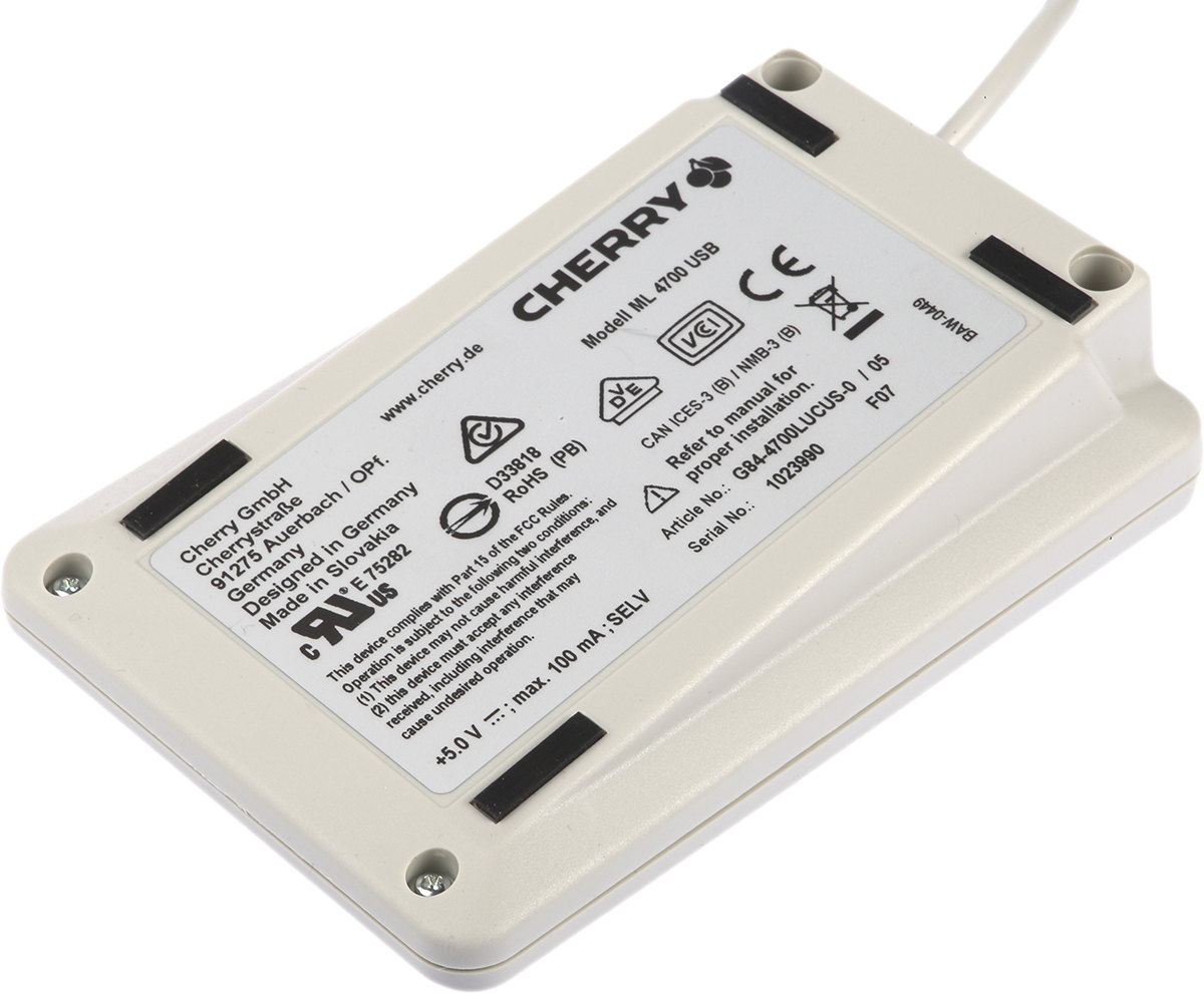 Cherry Grey Wired USB Numeric Keypad