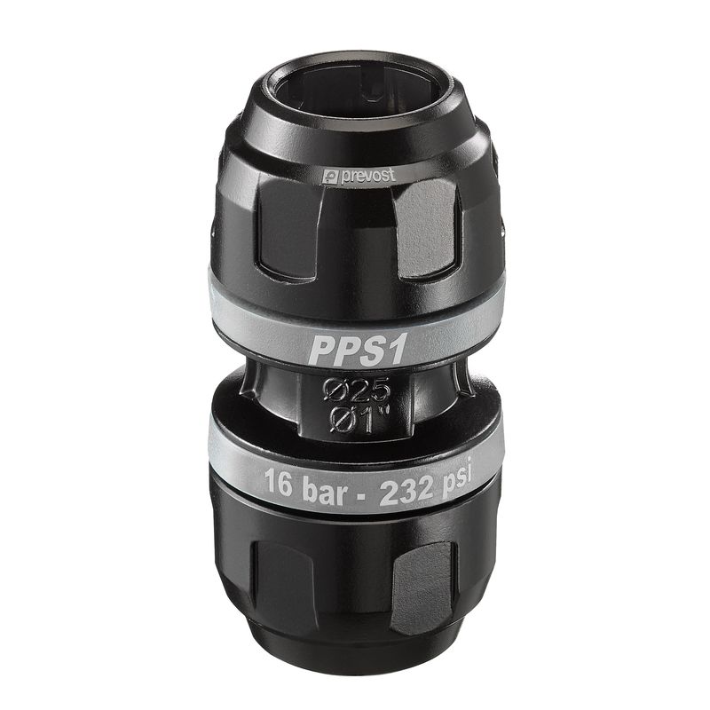 PREVOST 16bar Aluminium Equal Sliding Union, 25mm outside diameter