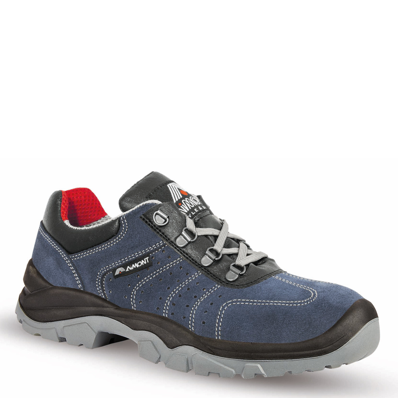 AIMONT ARCO NEW 54610 Unisex Black, Blue, Grey Composite Toe Capped Safety Trainers, UK 11, EU 46