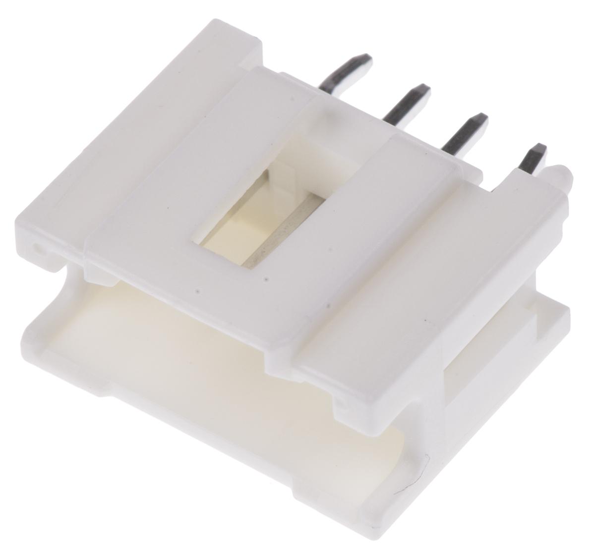 Molex MicroClasp Series Straight Through Hole PCB Header, 4 Contact(s), 2 mm Pitch, 1 Row, Shrouded