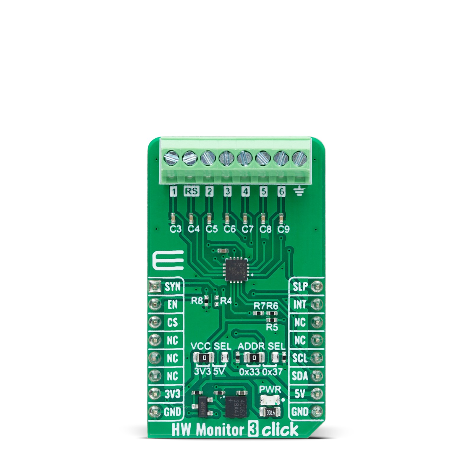 MikroElektronika MIKROE-6346, HW Monitor 3 Click Voltage Monitor Evaluation Board for Voltage Monitoring And