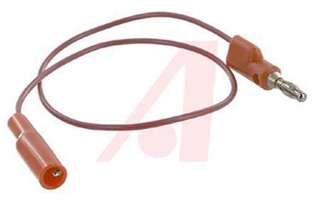 Mueller Electric Crocodile Clip Lead, 10A, 300V, Red, 300mm Lead Length
