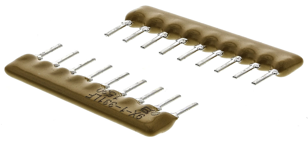 Bourns, 4600X 330Ω ±2% Bussed Resistor Array, 8 Resistors, 1.13W total, SIP, Through Hole