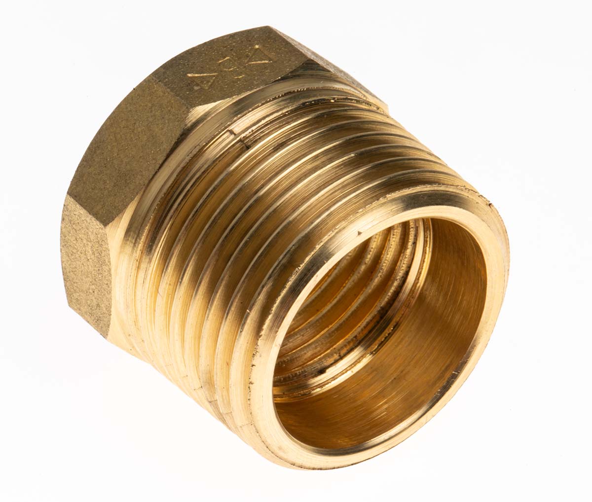 RS PRO Brass Pipe Fitting, Straight Threaded Reducer Bush, Male BSPT R 3/4in to Female BSPT R 1/2in
