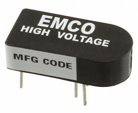 XP Power AH DC-DC Converter, 2kV dc/ 750μA Output, 0 → 12 V dc Input, 1.5W, Through Hole, +75°C Max Temp -25°C