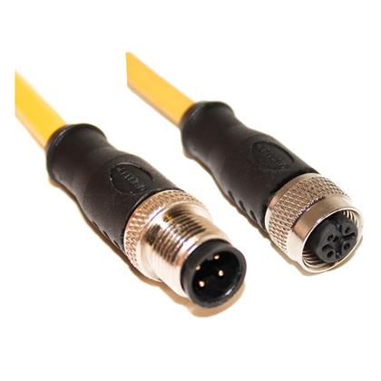 Mueller Electric Male 4 way Straight Male to Female 4 way Straight Female Sensor Actuator Cable, 10 m