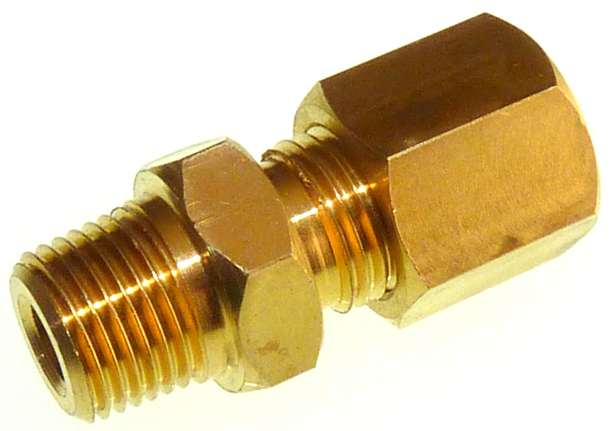 RS PRO 1/4 NPT Compression Fitting for Use with Thermocouple or PRT Probe, RoHS Compliant Standard