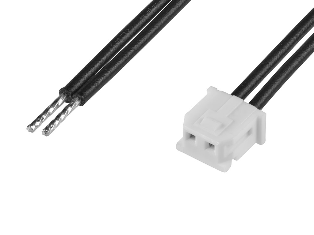 Molex 2 Way Female to 2 Way Pigtail Wire to Board Cable, 600mm