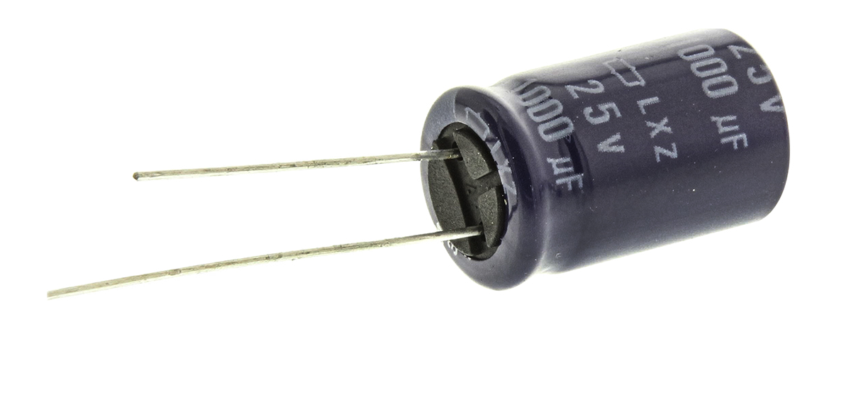 CHEMI-CON 1000μF Aluminium Electrolytic Capacitor 25V dc, Radial, Through Hole - ELXZ250ELL102MK20S