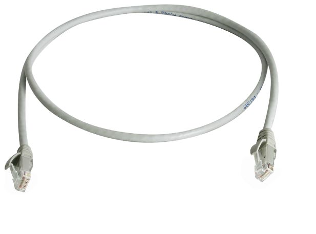 Telegartner, 1m Cat6, Grey RJ45 to Male RJ45 Male, U/UTP Unshielded, Terminated LSZH Sheath