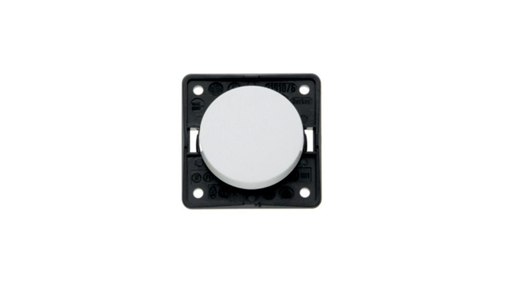 Berker White Push Button Light Switch, 1 Gang, INTEGRO