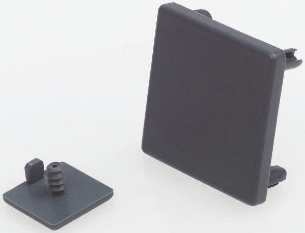 FlexLink Grey Triangular End Cap, 44 mm, 45 °, Beam Strut Profile, 11mm Groove