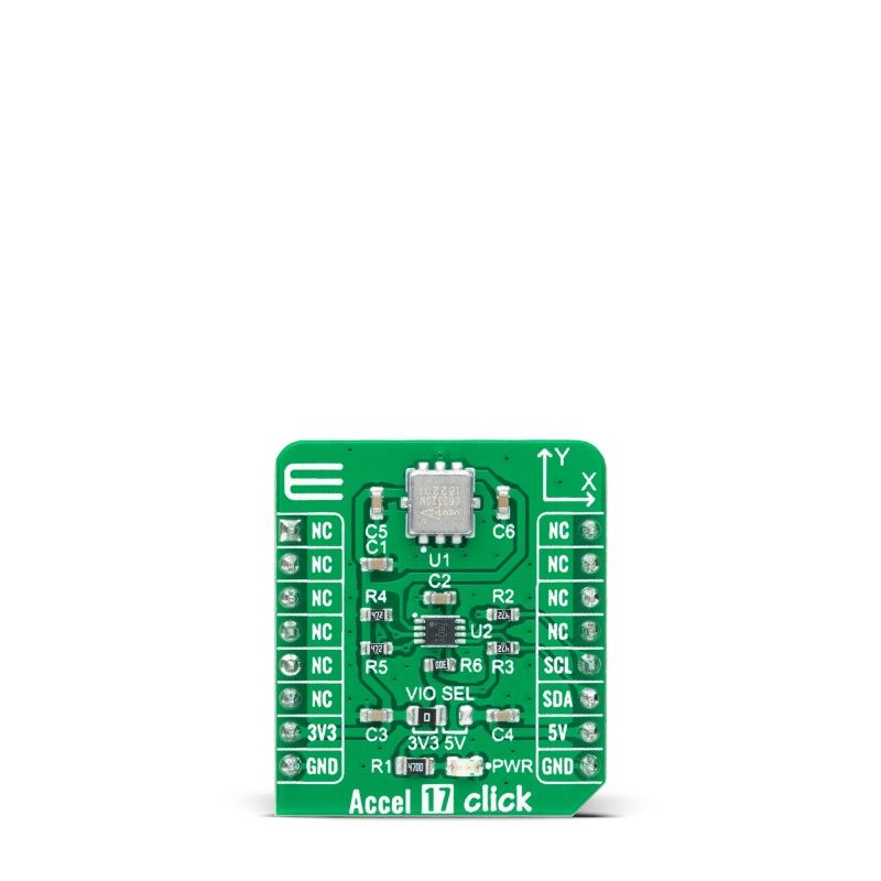 MikroElektronika Accel 17 Click Accelerometer Add On Board for MXC62320MP mikroBUS Socket