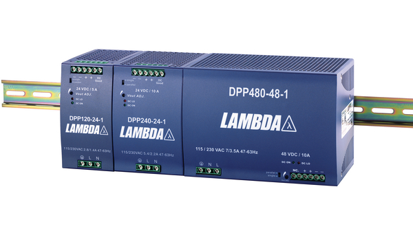 TDK-Lambda DPP120 & 240 DIN Rail Power Supply, 90 → 132V ac, dc Input, 12V dc Output, 10A Output, 120W