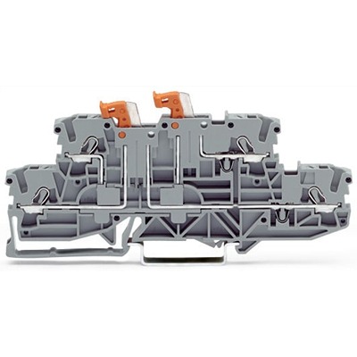 WAGO 2002-2952 TOPJOB S Series Grey, 2.5mm², 2-Level, Push In Termination, ATEX, CSA, IECEx