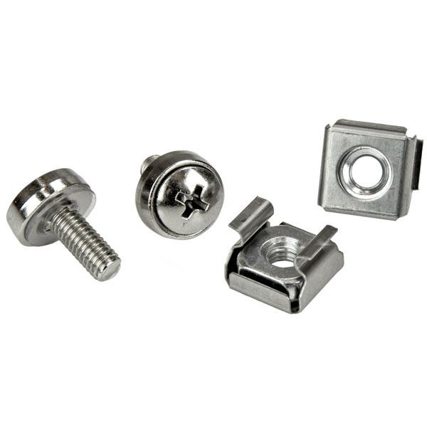 StarTech.com Screws and Cage Nuts for Use with Server Racks and Cabinets, M5 Thread, 100 Piece(s)