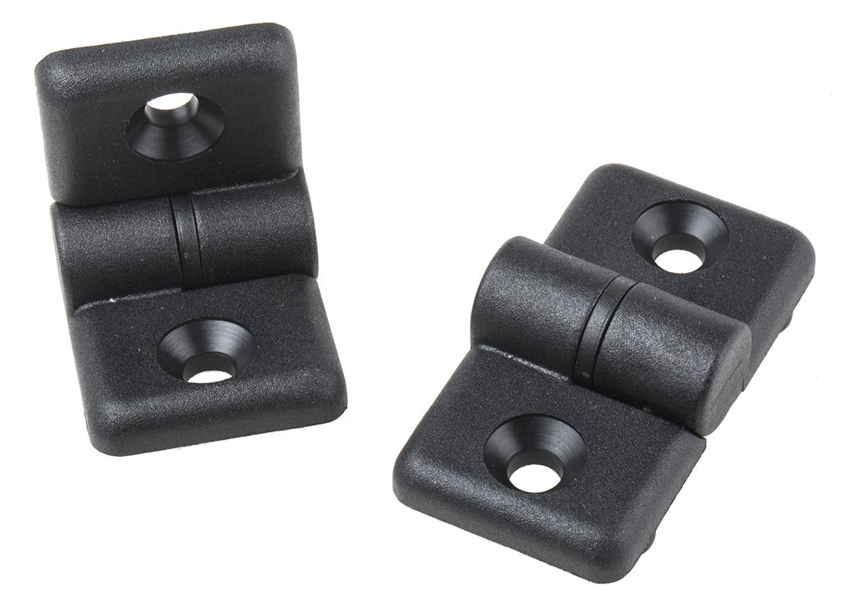 RS PRO Door Hinge, 40, 8mm Slot, 40 mm Strut Profile