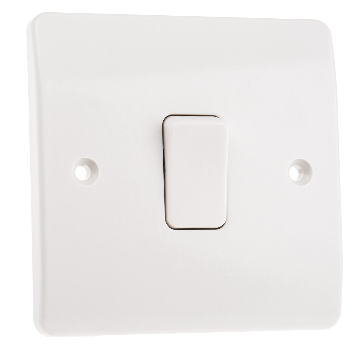 MK Electric White Rocker Light Switch, 2 Way, 1 Gang, Logic Plus