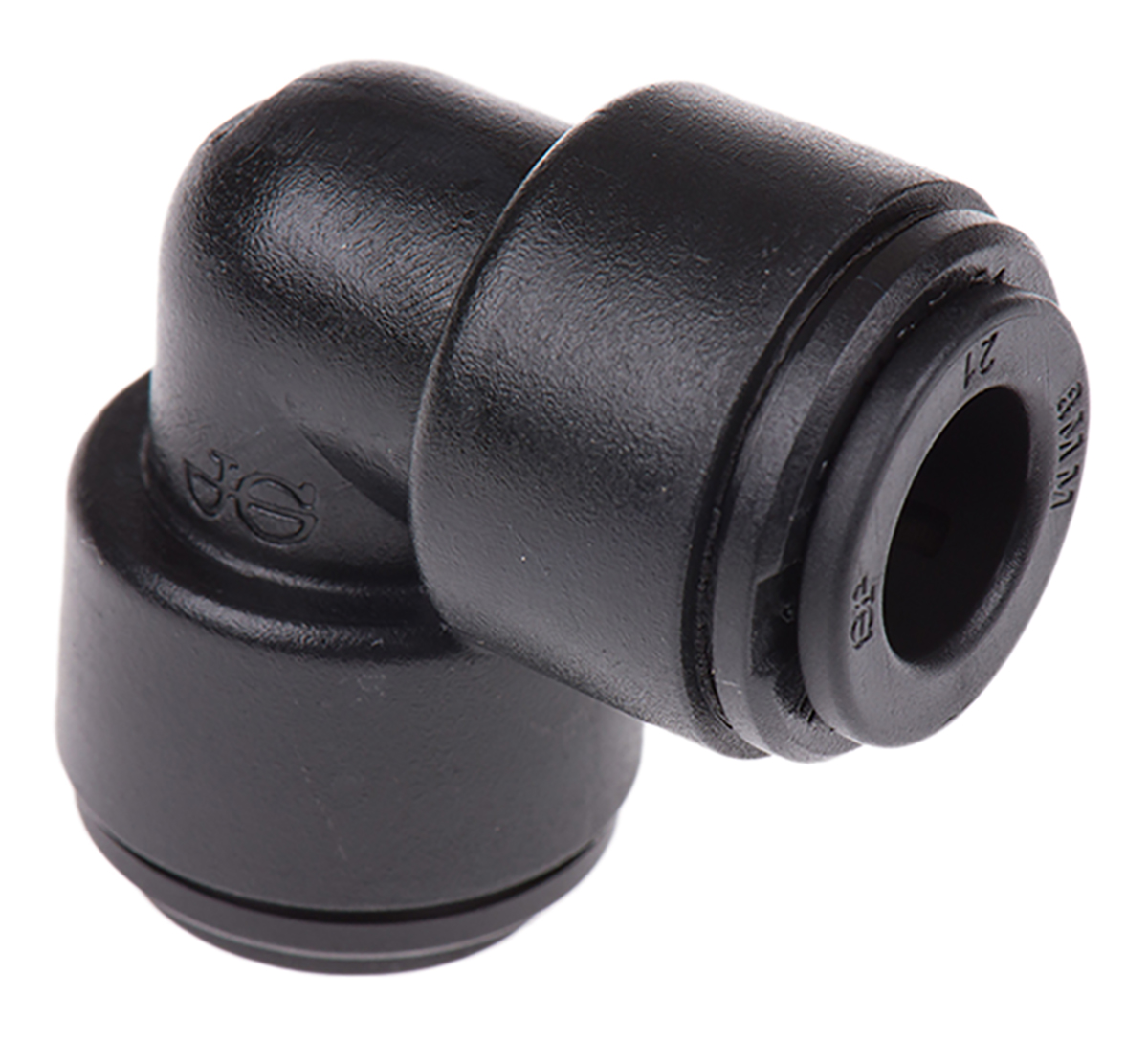 John Guest PM Series Elbow Tube-toTube Adaptor, Push In 8 mm to Push In 8 mm, Tube-to-Tube Connection Style