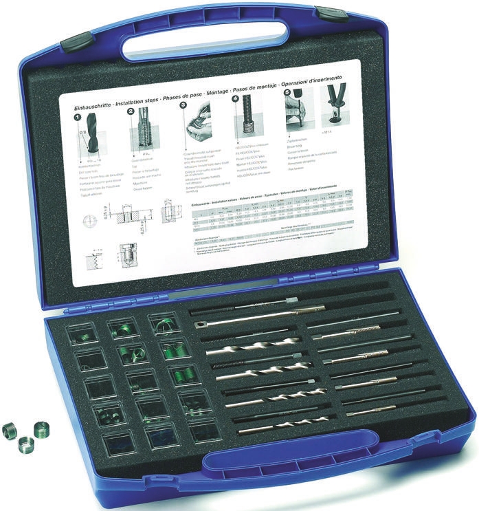 Böllhoff 260 piece M4 → M10 Thread Repair Kit