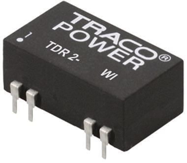 TRACOPOWER TDR 2WI DC-DC Converter, 12V dc/ 167mA Output, 9 → 36 V dc Input, 2W, Through Hole, +85°C Max Temp