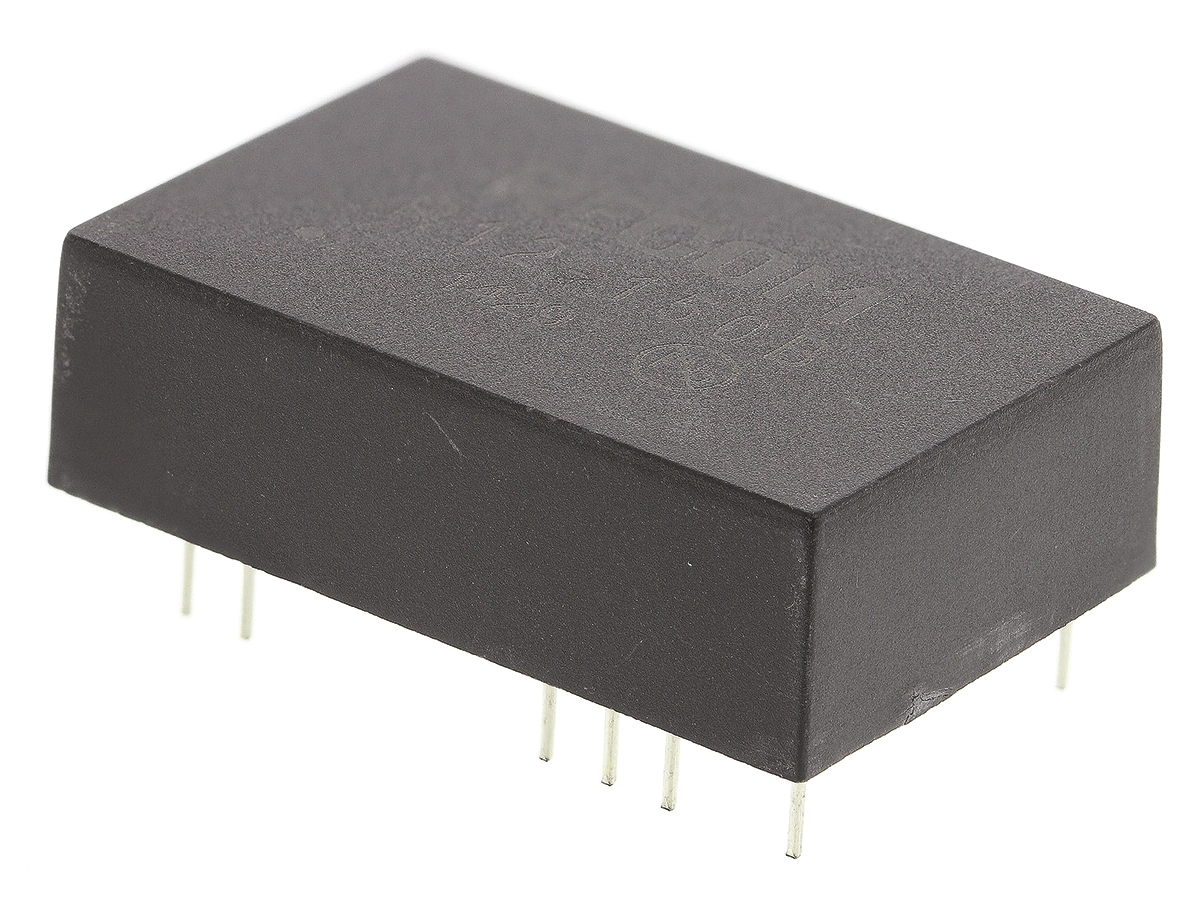 Recom Rxx-B DC-DC Converter, 95 → 210V dc/ 50mA Output, 10 → 14 V dc Input, 5W, Through Hole, +70°C Max