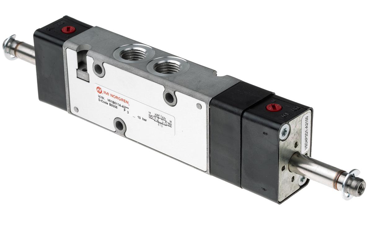 Norgren 5/3 Pneumatic Solenoid Valve - Solenoid/Solenoid G 1/4 61 Series
