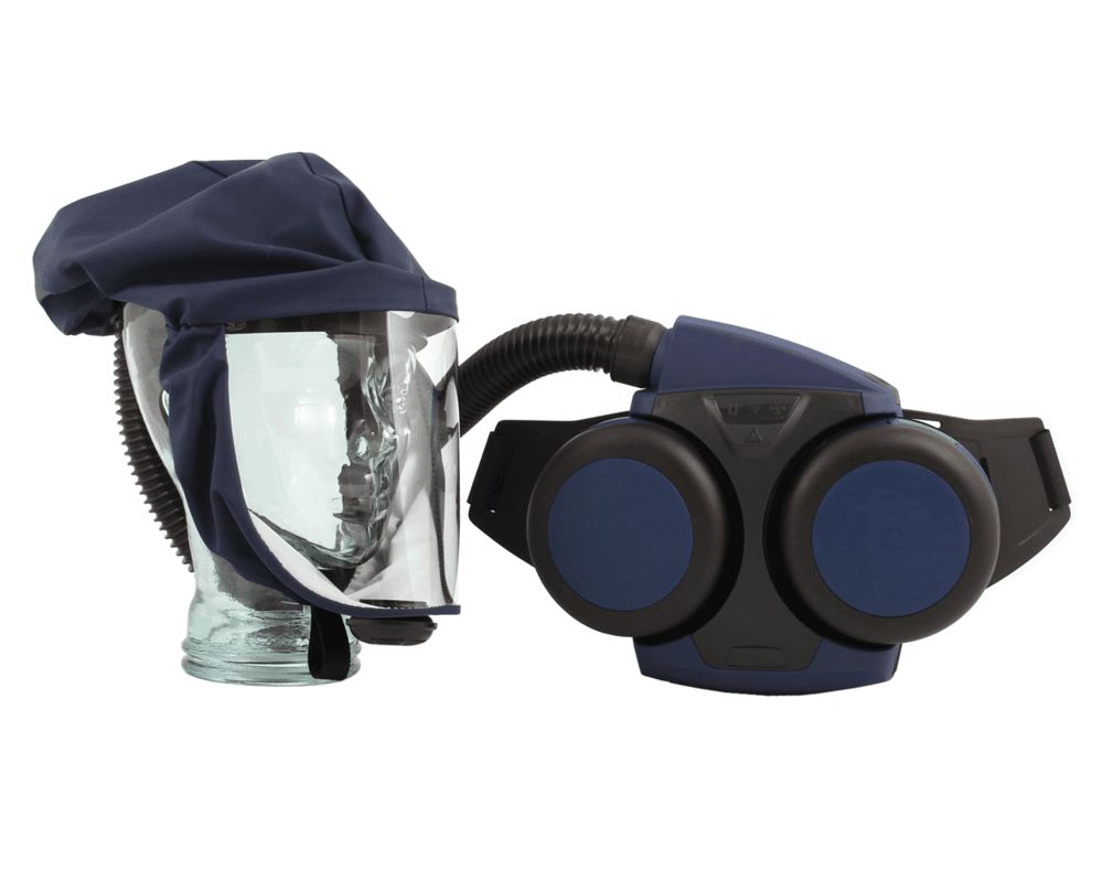 Sundstrom H06 Series Powered Powered Respirator Kit Helmet (without Lens), 2 Filters, EN 12941