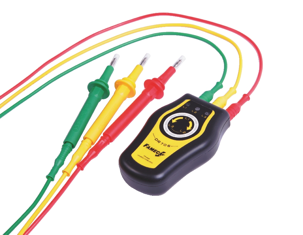 Sibille Phase Rotation Tester, CAT III 600V with RS Calibration