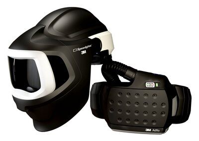 3M Speedglas 9100 MP Flip-Up Welding Helmet, Auto-Darkening Lens, Adjustable Headband, 170 x 100mm Lens