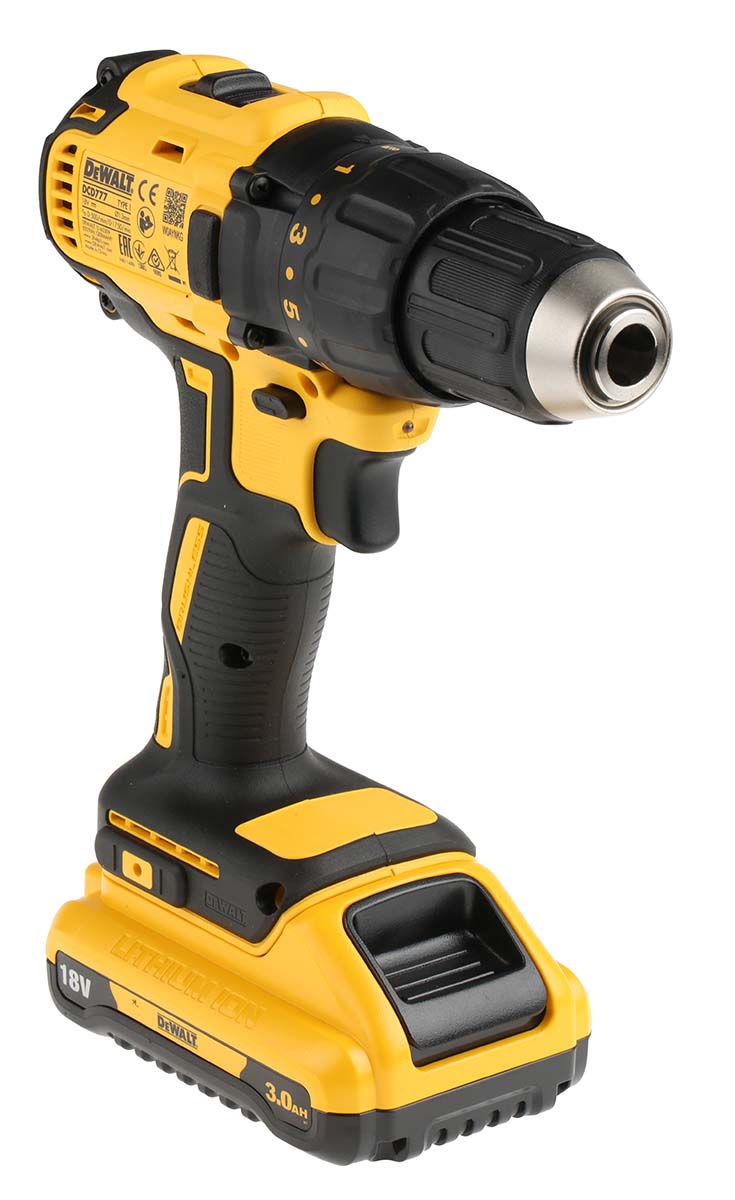 DeWALT 18V Cordless Drill Driver Li-Ion, Euro Plug