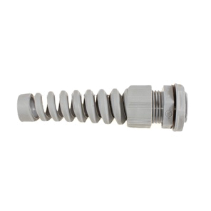 Alpha Wire FIT Wire Management Series Slate Chloroprene Rubber (O-Ring/Seal), Polyamide Cable Gland, M20 Thread, 10mm