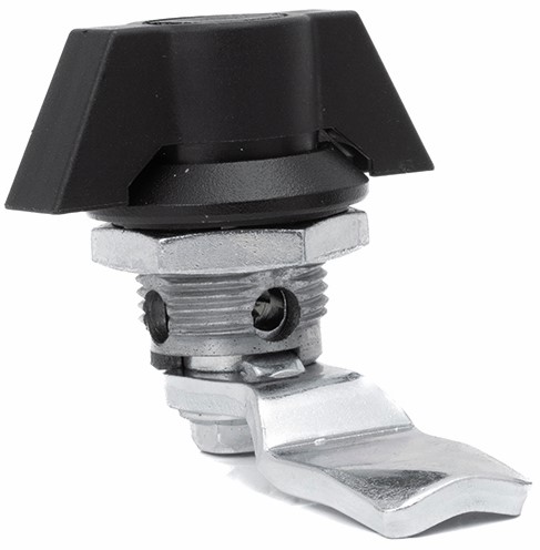 RS PRO Silver Zinc Plated Steel Camlock, 23.9mm Panel-to-Tongue, 31 x 23.9mm Cutout, Knob Unlock