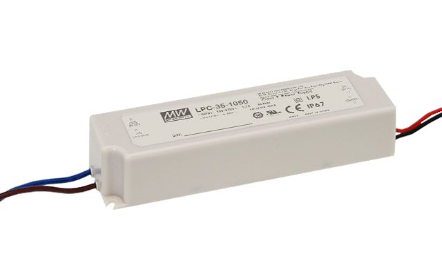 MEAN WELL LED Driver, 9 → 24V Output, 33.6W Output, 1.4A Output, Constant Current