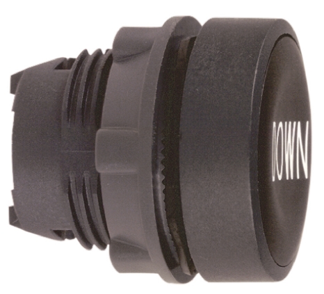 Schneider Electric Harmony XB5 Series Black Spring Return Push Button Head, 22mm Cutout, IP66, IP67, IP69K